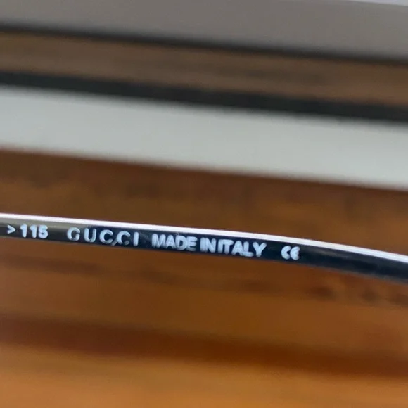 Vintage Gucci GG 1717/S Shield Sunglasses Rimless - Picture 5 of 7